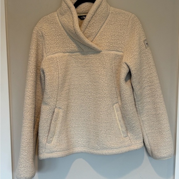 The North Face Sweaters - The North Face Cream Cowl Neck Fleece - Medium